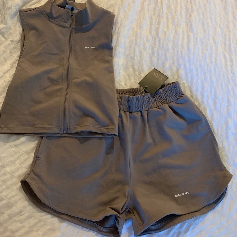 NKD crop top and shorts set